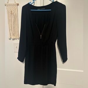 Zara Basic Elegant Black Dress